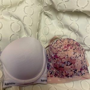 One halter bra and casual floral bra